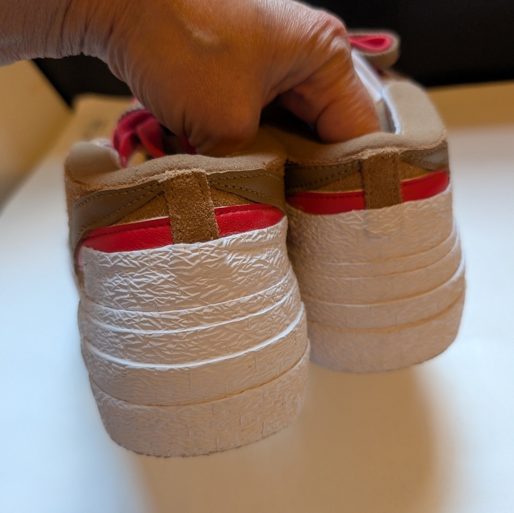 Nike Blazer Low x Sacai 'British Tan size 10 new with defect - Picture 6 of 14